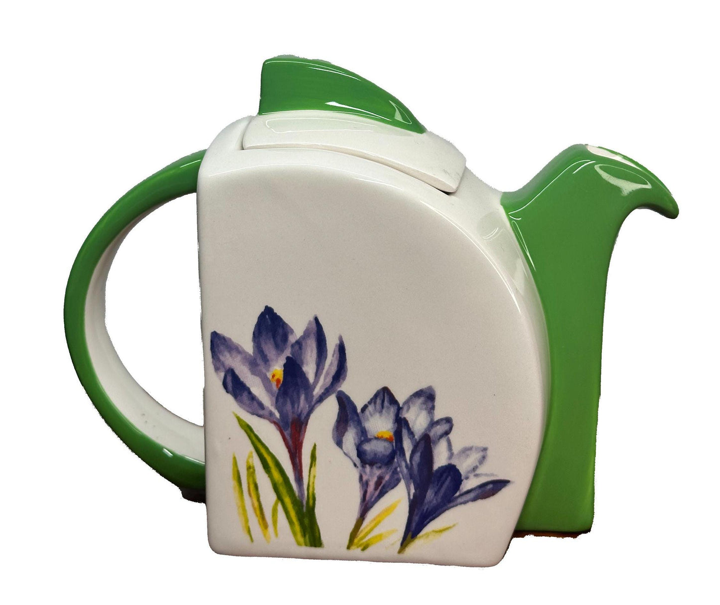 Crocus Bangalow Teapot Clarice Cliff Styling