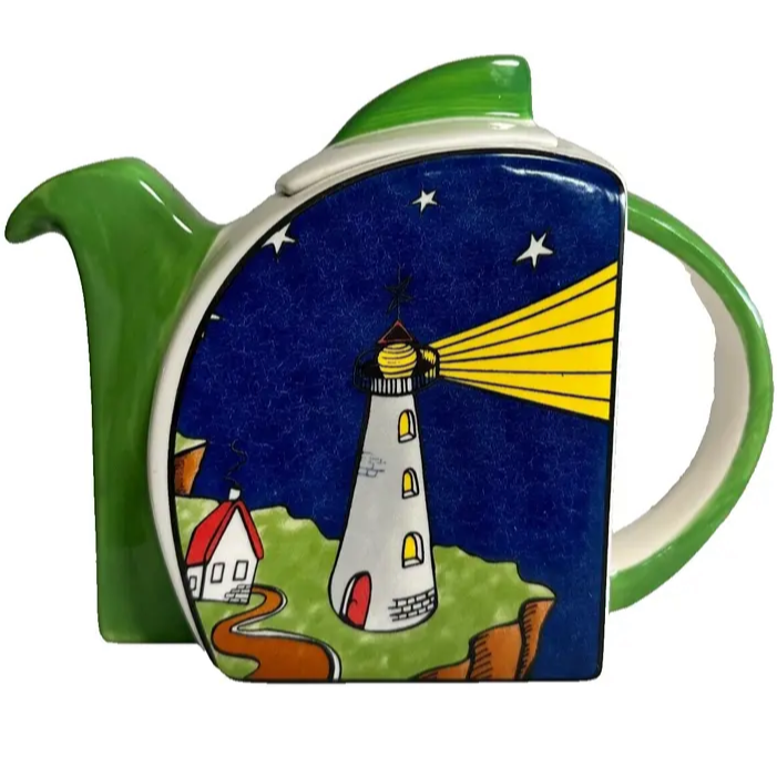 Starry Night Lighthouse  Teapot