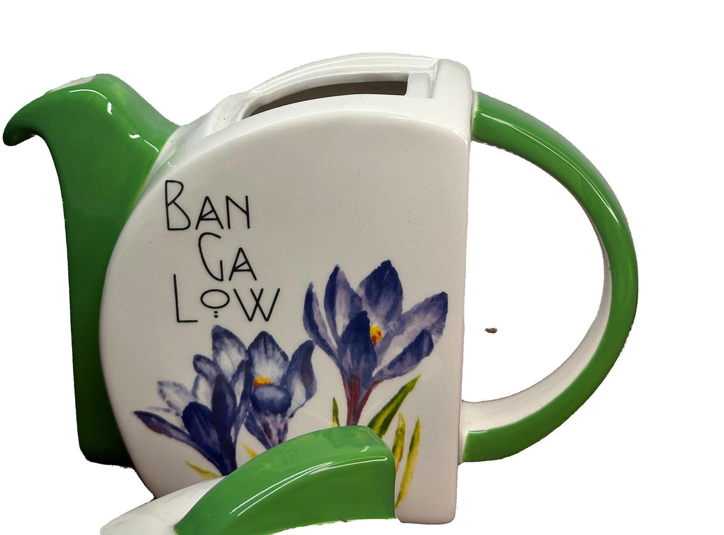 Crocus Bangalow Teapot Clarice Cliff Styling