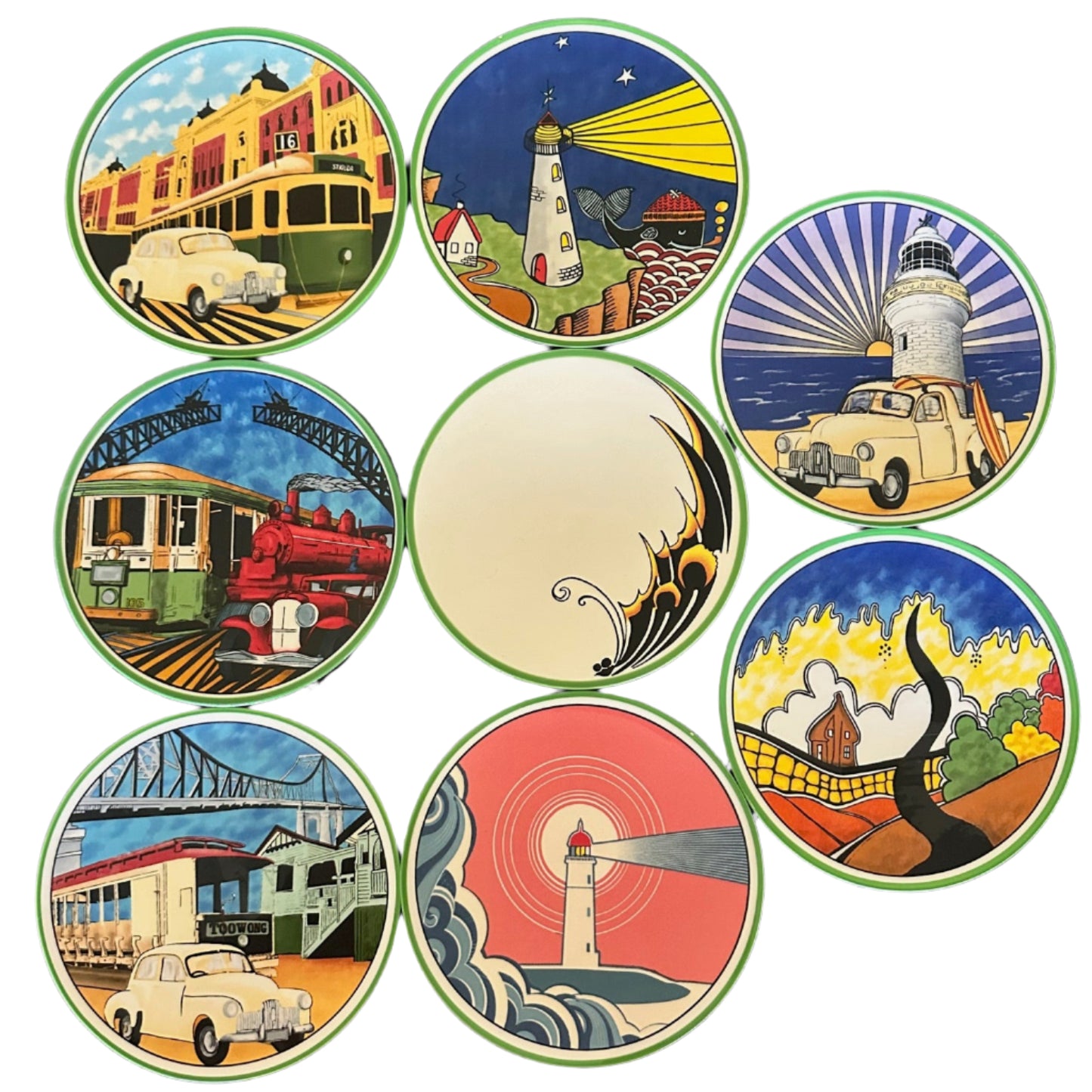 Bangalow Streetscape Plate