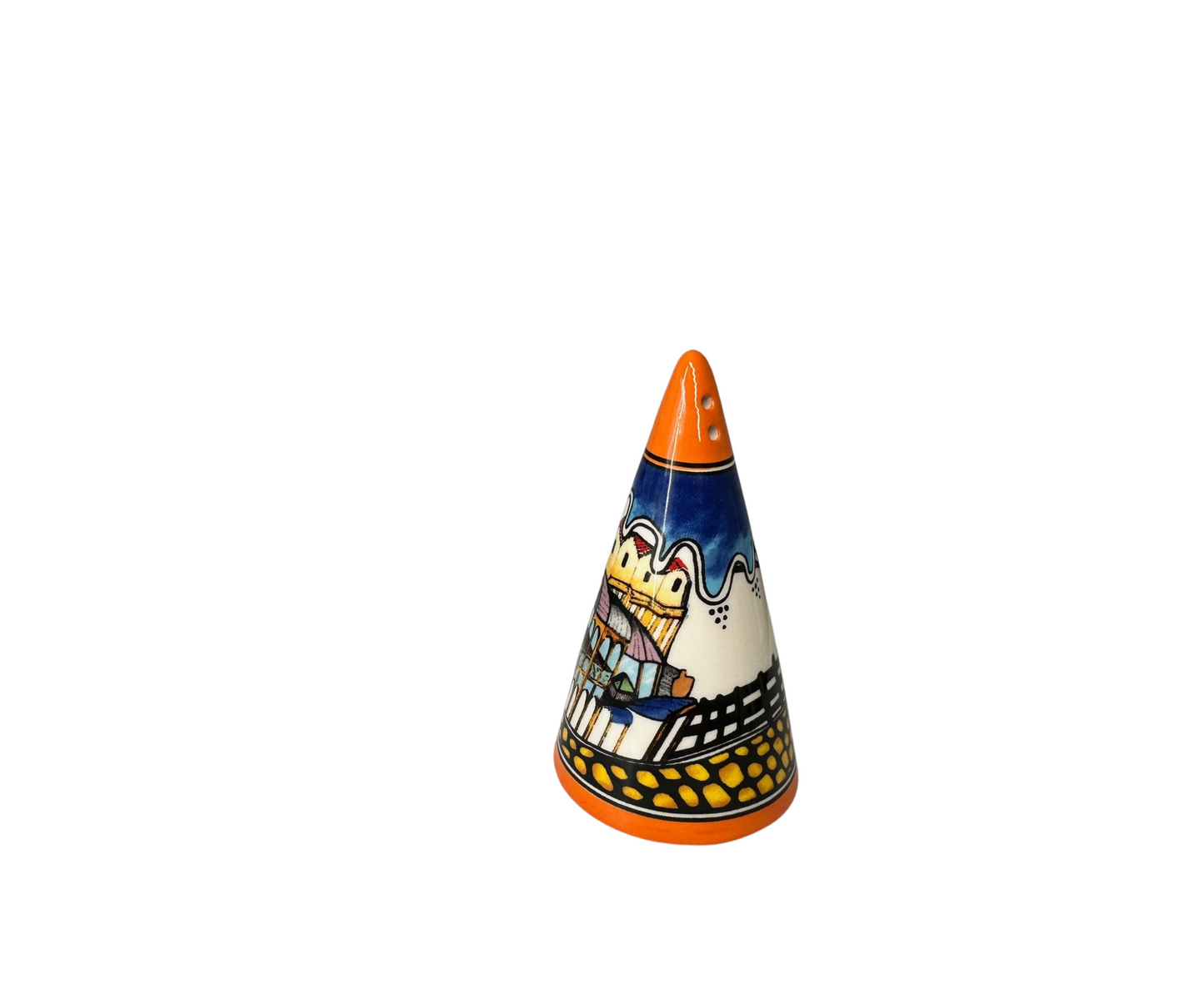Art Deco Small Conical Sifter -Bangalow Design