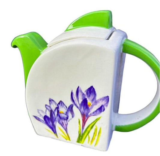 Art Deco Clarice Cliff style Crocus Tea Pot