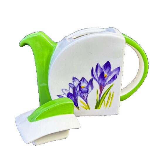 Art Deco Clarice Cliff style Crocus Tea Pot