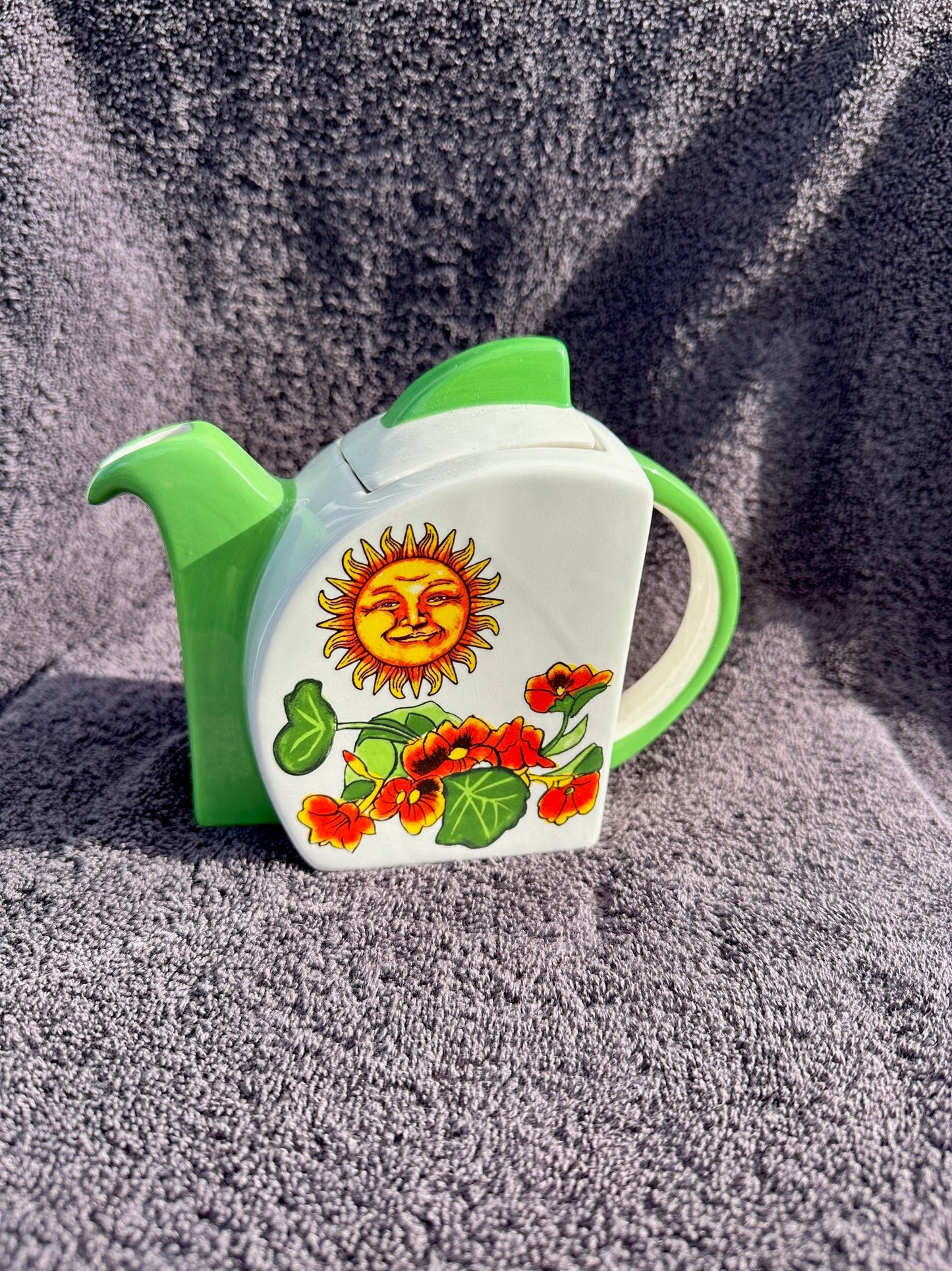 Art Deco Sunshine & Nasturtium collectible teapot