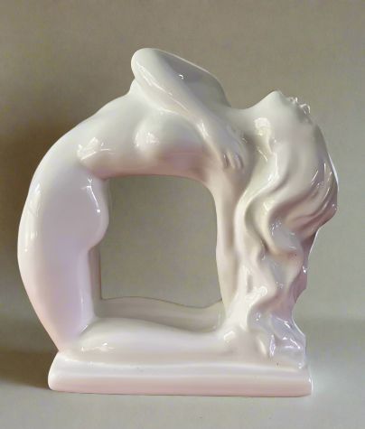 Pair of Art Deco Lady Statuettes