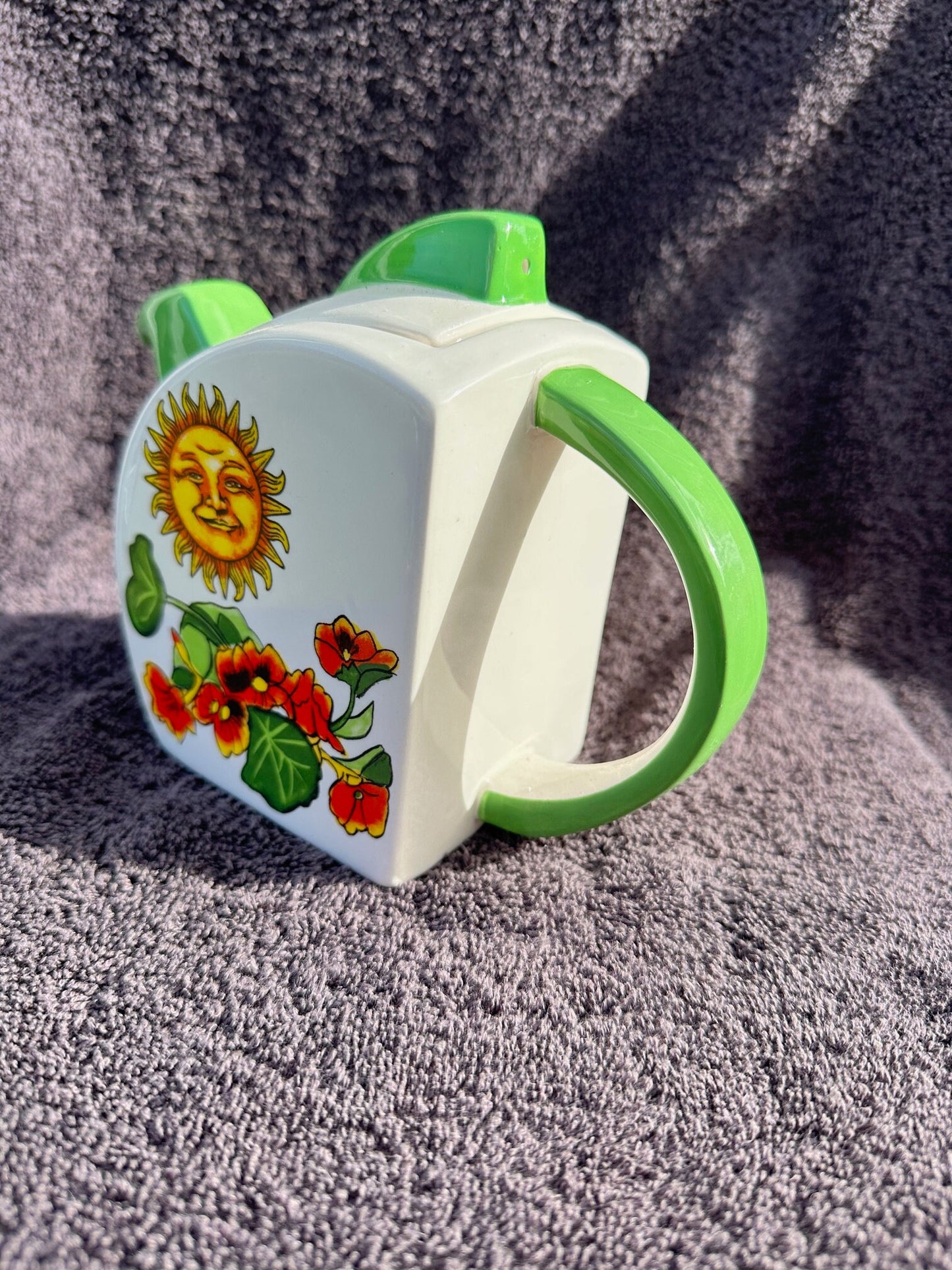Art Deco Sunshine & Nasturtium collectible teapot