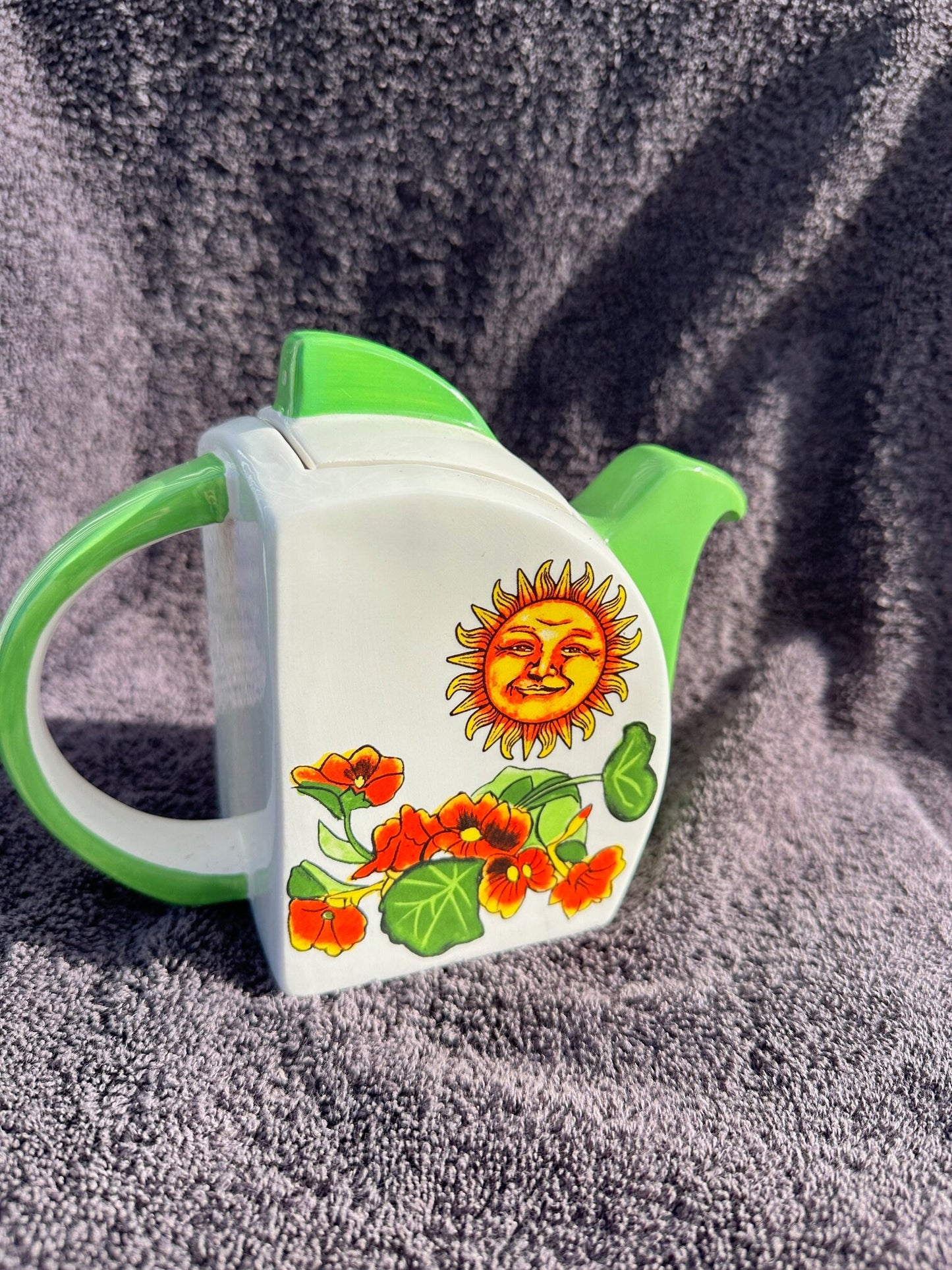 Art Deco Sunshine & Nasturtium collectible teapot
