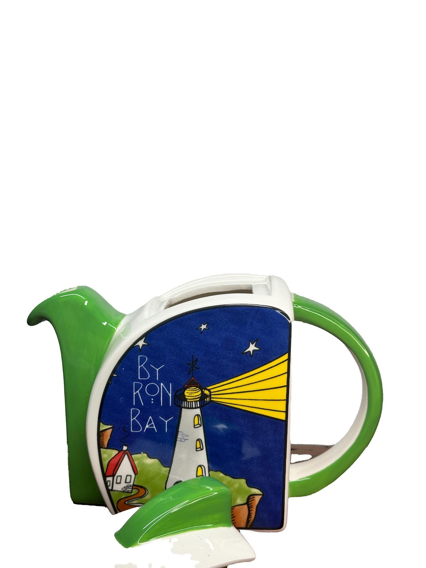 Art Deco  Starry Night Byron Bay  Lighthouse Tea Pot