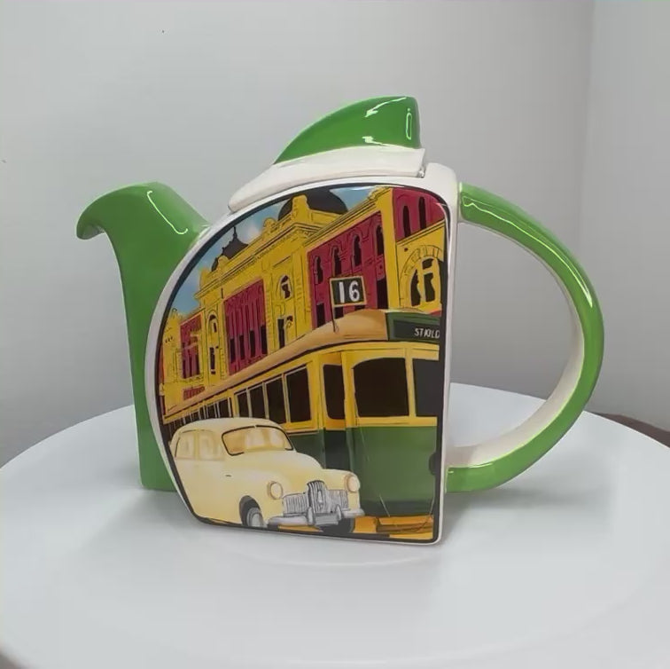 melbourne streetscape video teapot