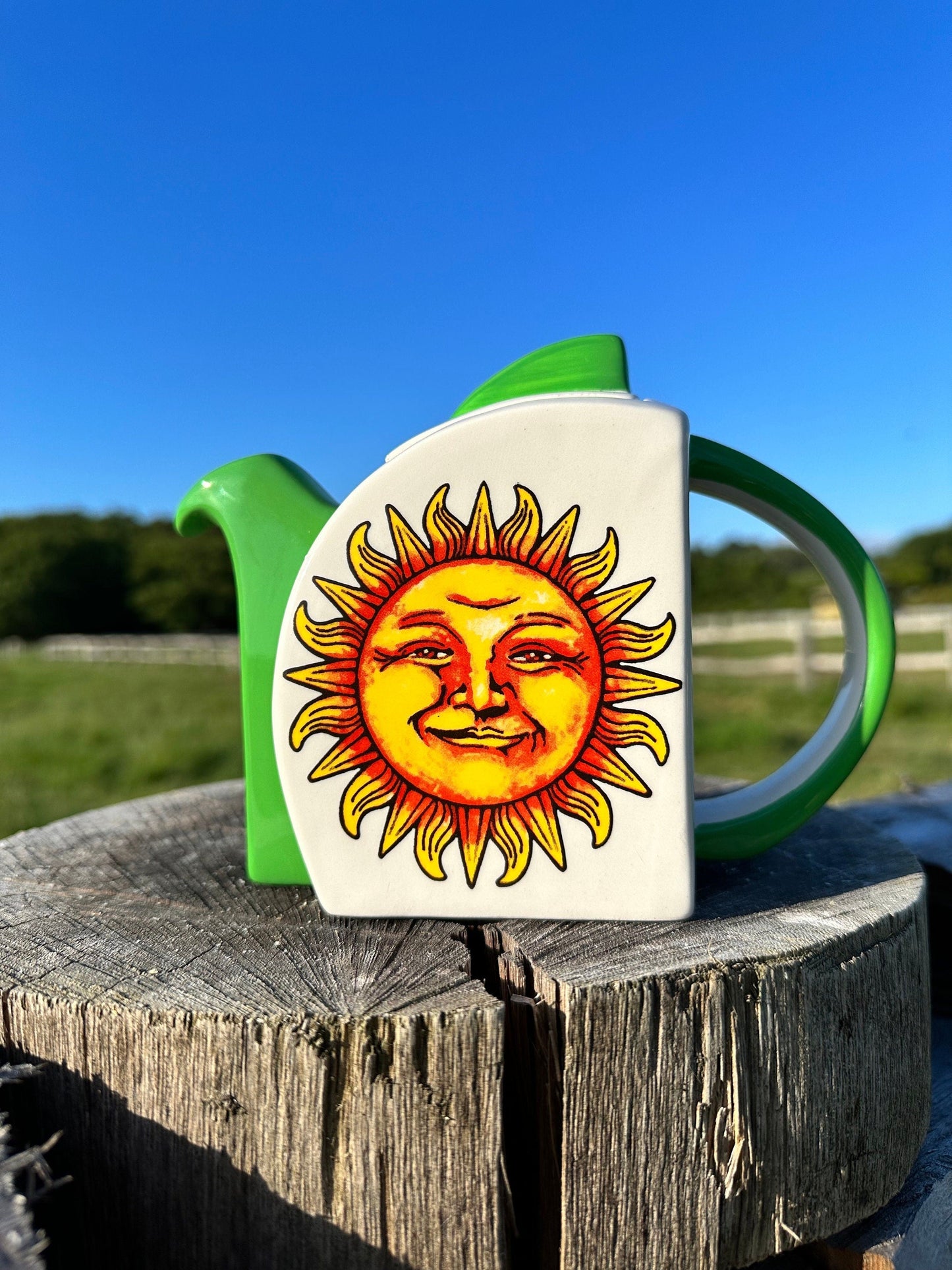 Nooromason Collectible Sunshine Teapot Clarice Cliff Style